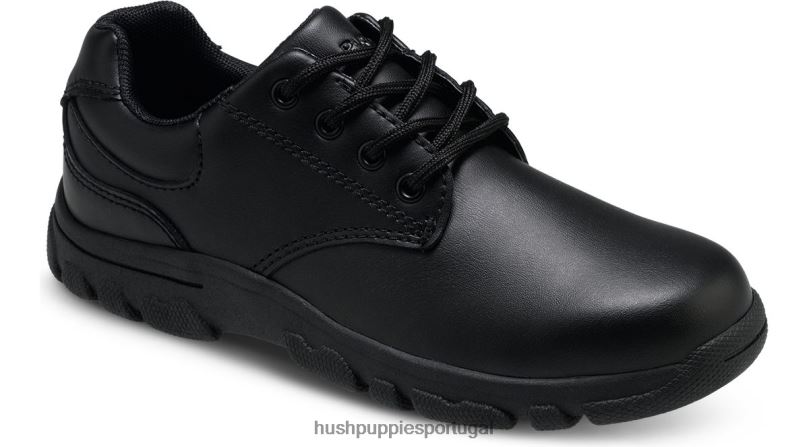 chad oxford infantil grande garoto0NNHR377 Hush Puppies sapato preto