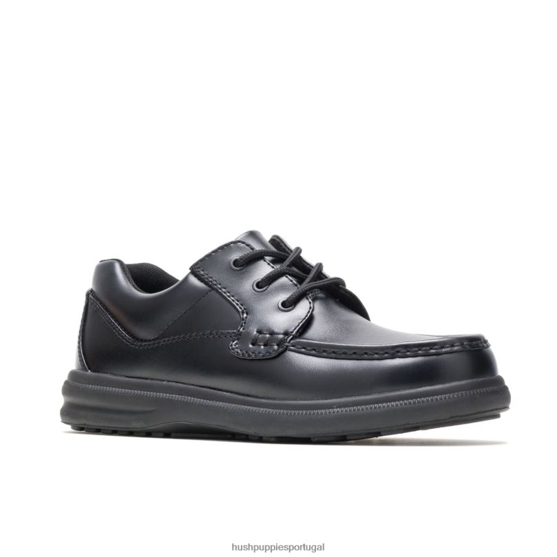 gus homens0NNHR359 Hush Puppies sapatos de caminhada couro preto