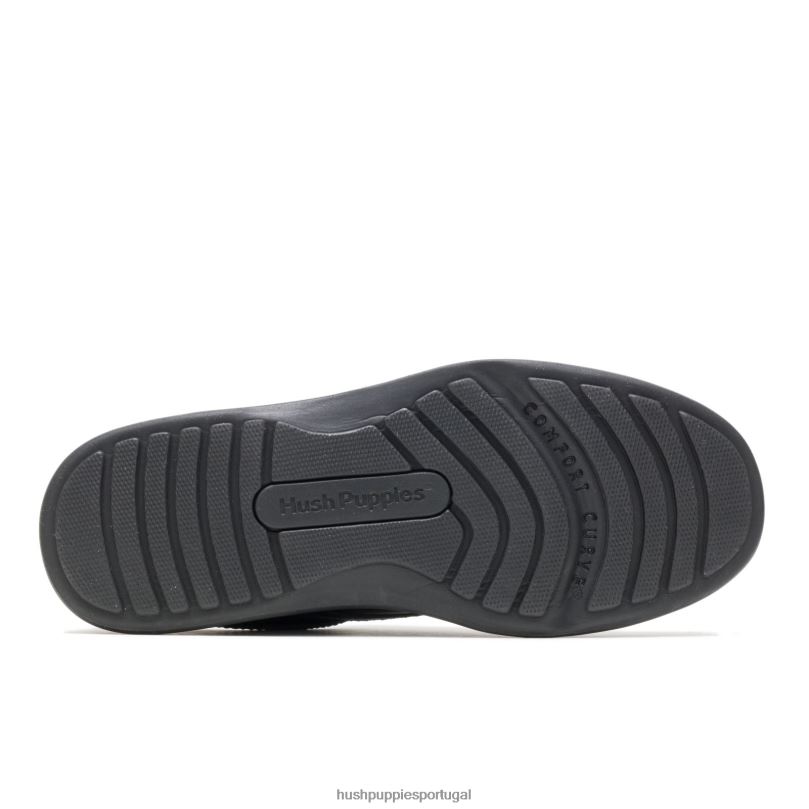 vale homens0NNHR361 Hush Puppies sapatos de caminhada couro preto
