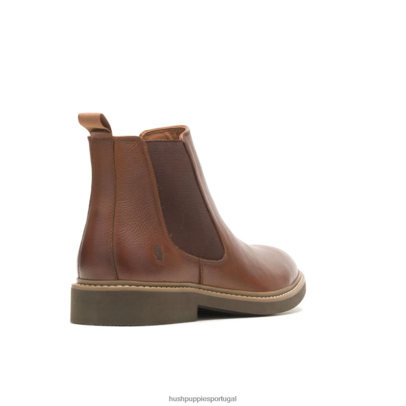bota chelsea detroit homens0NNHR270 Hush Puppies bota couro conhaque