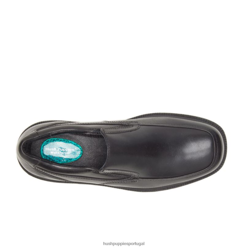 aproveitar homens0NNHR346 Hush Puppies mocassim couro preto