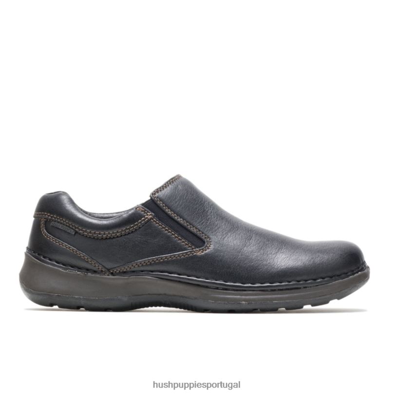 lunar ii homens0NNHR348 Hush Puppies mocassim couro preto