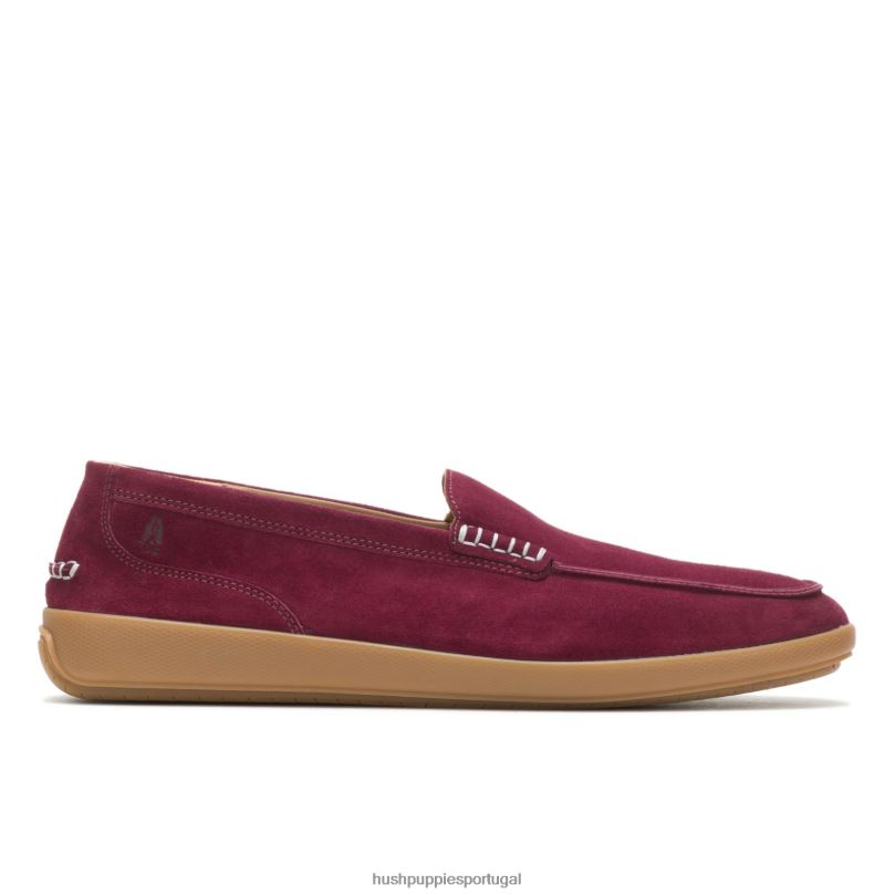 mocassim finley homens0NNHR311 Hush Puppies mocassim camurça vinho