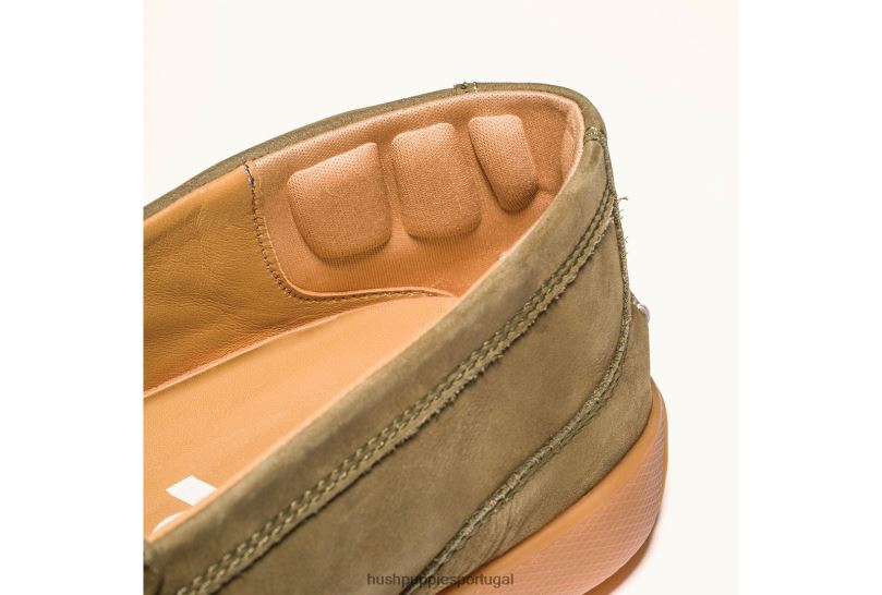 mocassim finley homens0NNHR313 Hush Puppies mocassim nubuck cinza escuro