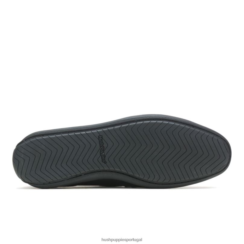 mocassim finley homens0NNHR315 Hush Puppies mocassim couro preto