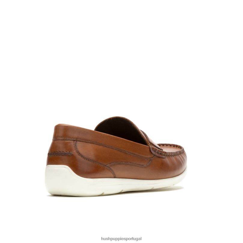 mocassim juliano homens0NNHR305 Hush Puppies mocassim couro conhaque