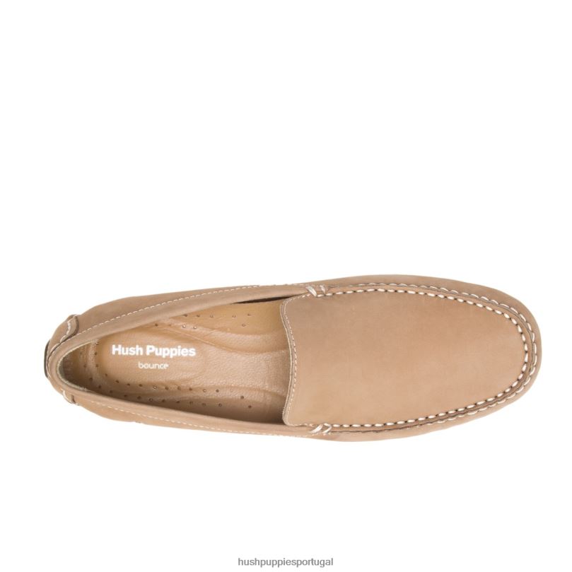motorista de mônaco ii homens0NNHR316 Hush Puppies mocassim nubuck taupe