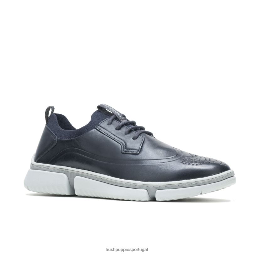 Bennet ponta de asa oxford homens0NNHR298 Hush Puppies Oxford couro marinho