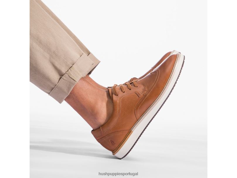 Heath Wing Tip Oxford homens0NNHR303 Hush Puppies Oxford couro preto