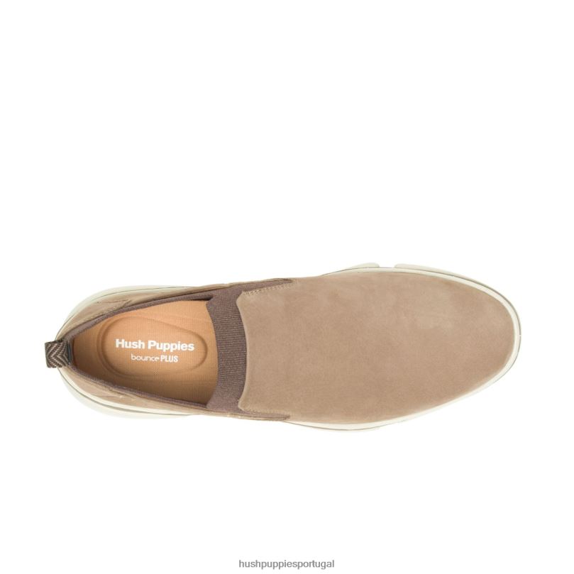 bennet sapatilha sem salto homens0NNHR301 Hush Puppies Oxford nubuck fóssil