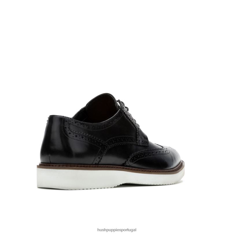 everett ponta de asa oxford homens0NNHR286 Hush Puppies Oxford couro preto ousado