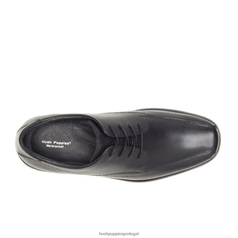 risco homens0NNHR304 Hush Puppies Oxford couro preto