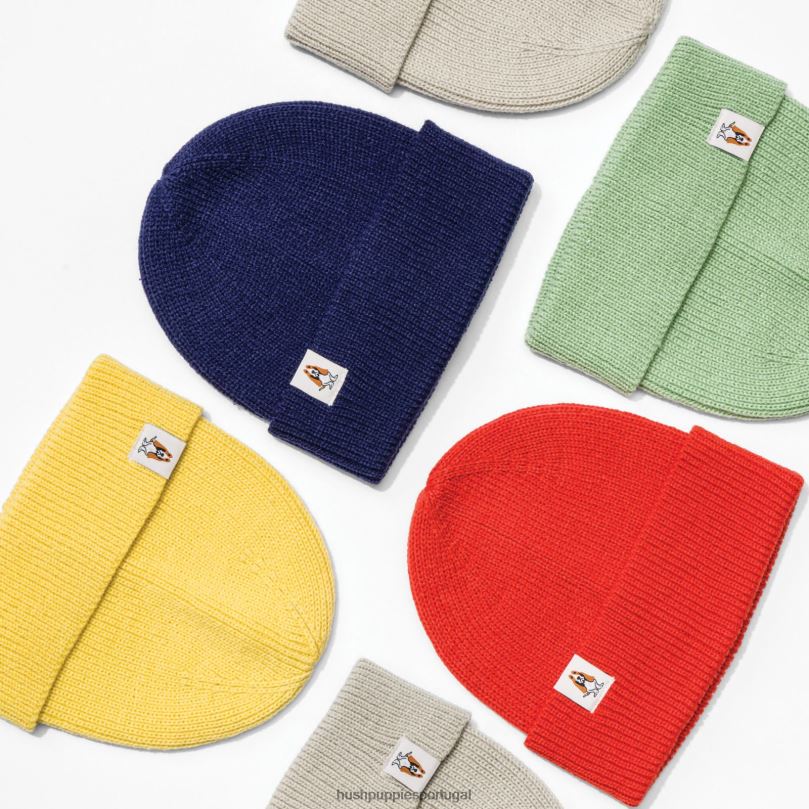 gorro de malha mulheres0NNHR255 Hush Puppies gorro laranja tijolo