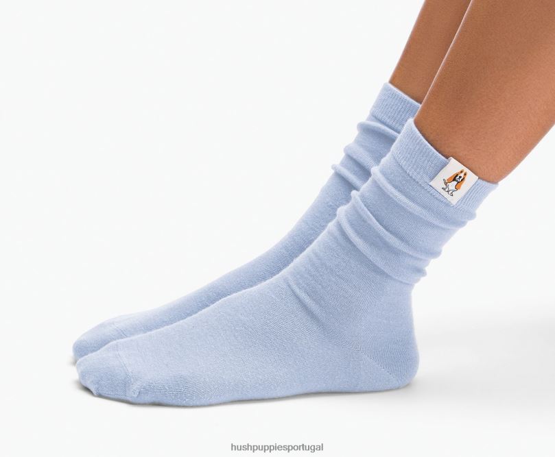 meia core unissex mulheres0NNHR261 Hush Puppies meias aço azul