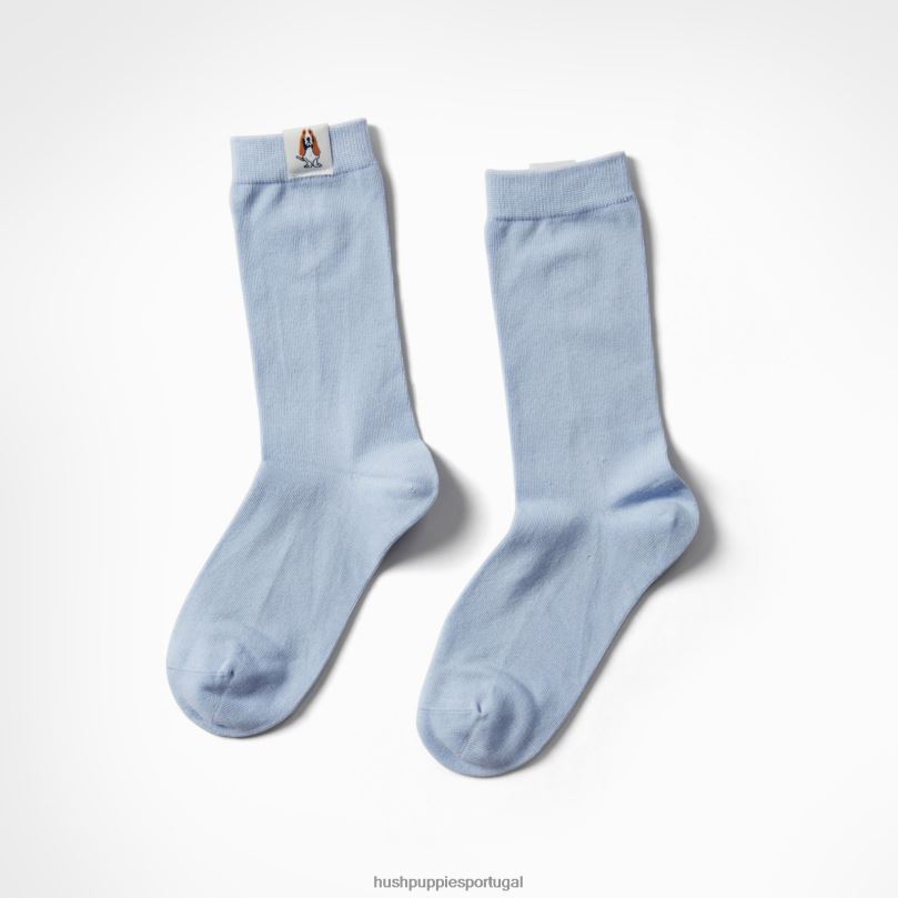 meia core unissex mulheres0NNHR261 Hush Puppies meias aço azul