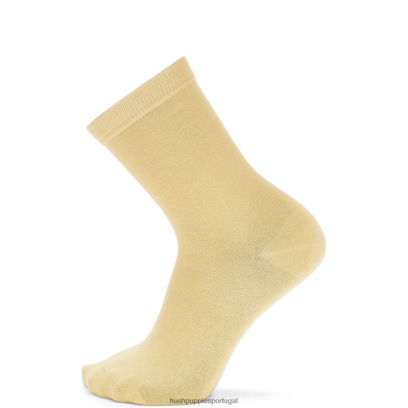 meia core unissex mulheres0NNHR262 Hush Puppies meias sol amarelo
