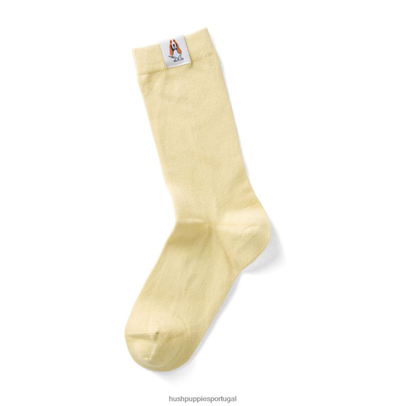 meia core unissex mulheres0NNHR262 Hush Puppies meias sol amarelo