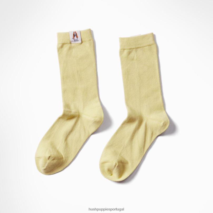 meia core unissex mulheres0NNHR262 Hush Puppies meias sol amarelo