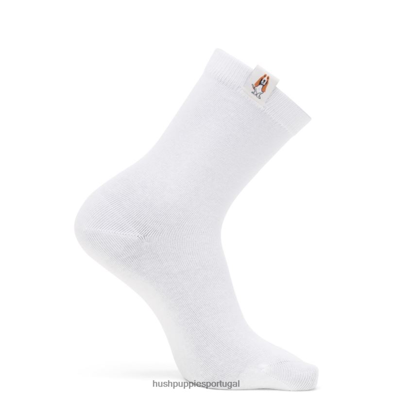 meia core unissex mulheres0NNHR265 Hush Puppies meias branco