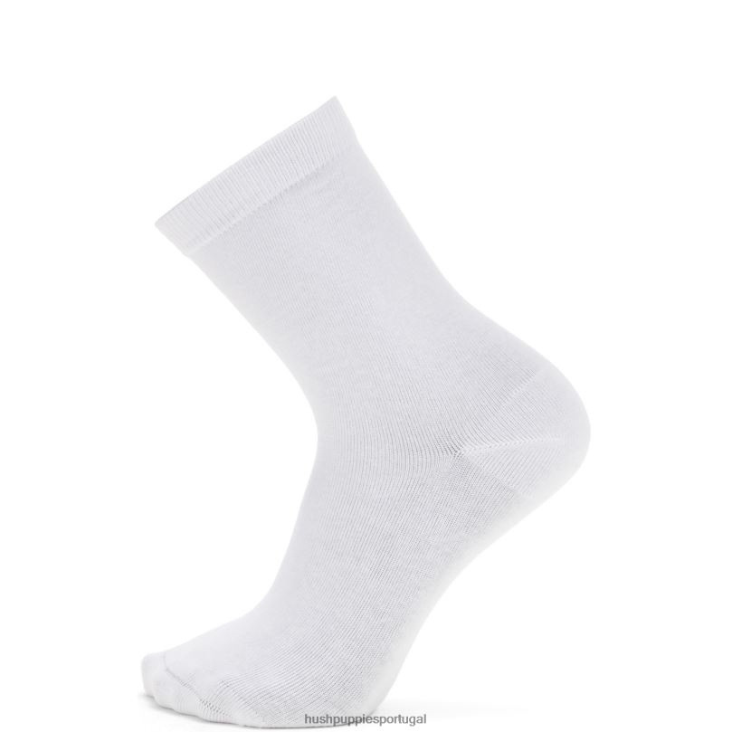 meia core unissex mulheres0NNHR265 Hush Puppies meias branco