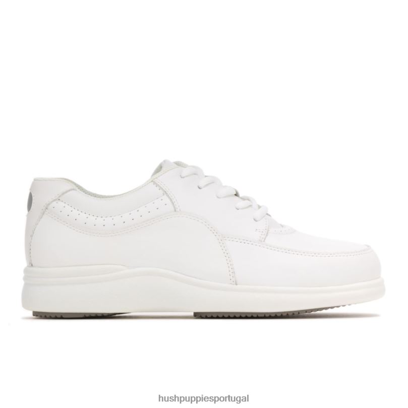 power walker mulheres0NNHR231 Hush Puppies sapatos de caminhada couro branco