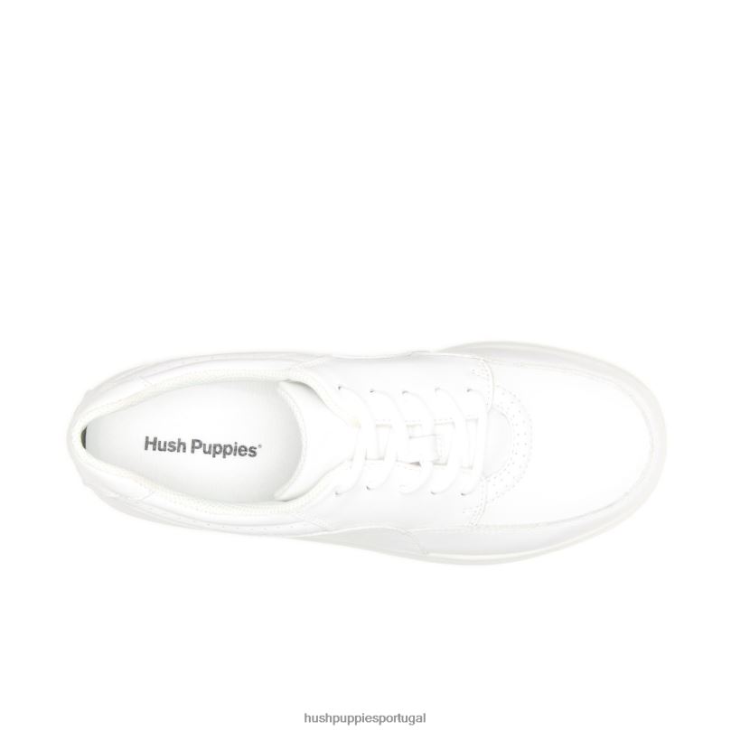 power walker mulheres0NNHR231 Hush Puppies sapatos de caminhada couro branco
