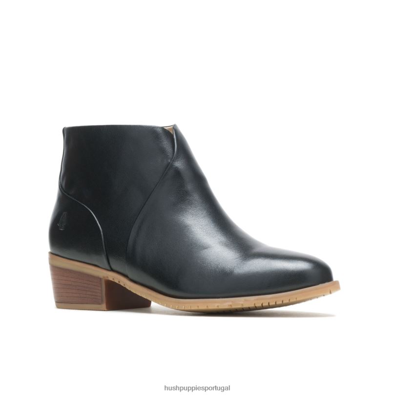 bota siena mulheres0NNHR189 Hush Puppies bota couro preto