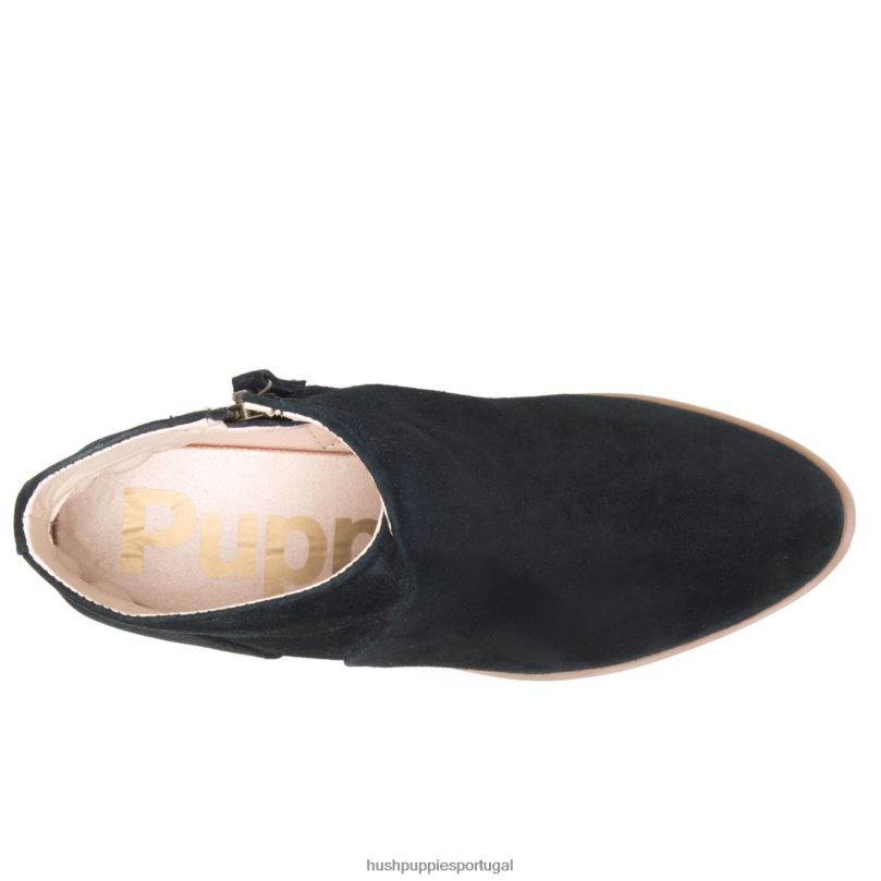 bota siena mulheres0NNHR192 Hush Puppies bota Camurça preta