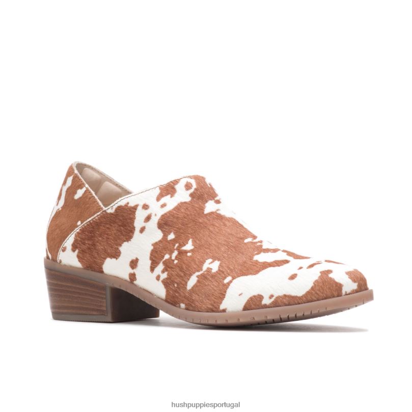 sienna shootie mulheres0NNHR186 Hush Puppies bota couro de impressão de vaca