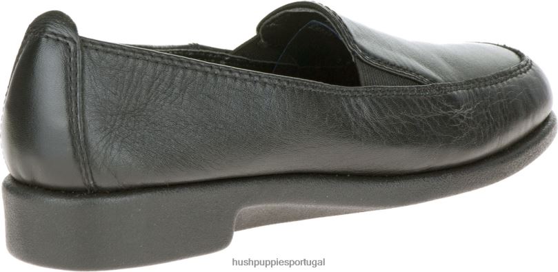 paraíso mulheres0NNHR226 Hush Puppies sapatos casuais couro preto