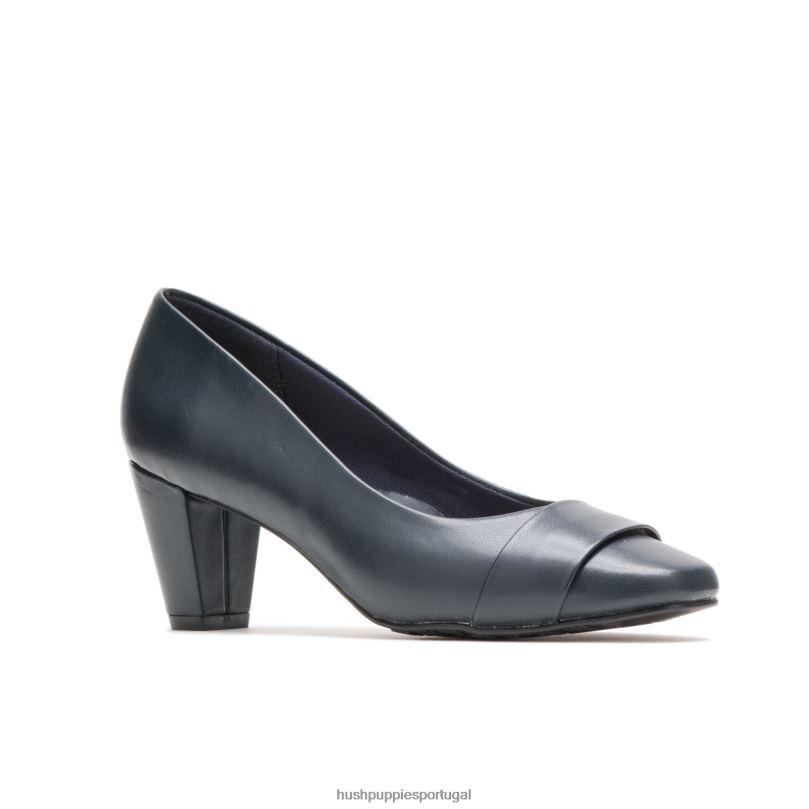 mabry mulheres0NNHR218 Hush Puppies estilo suave couro marinho