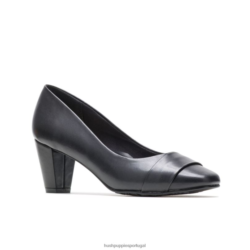 mabry mulheres0NNHR219 Hush Puppies estilo suave couro preto