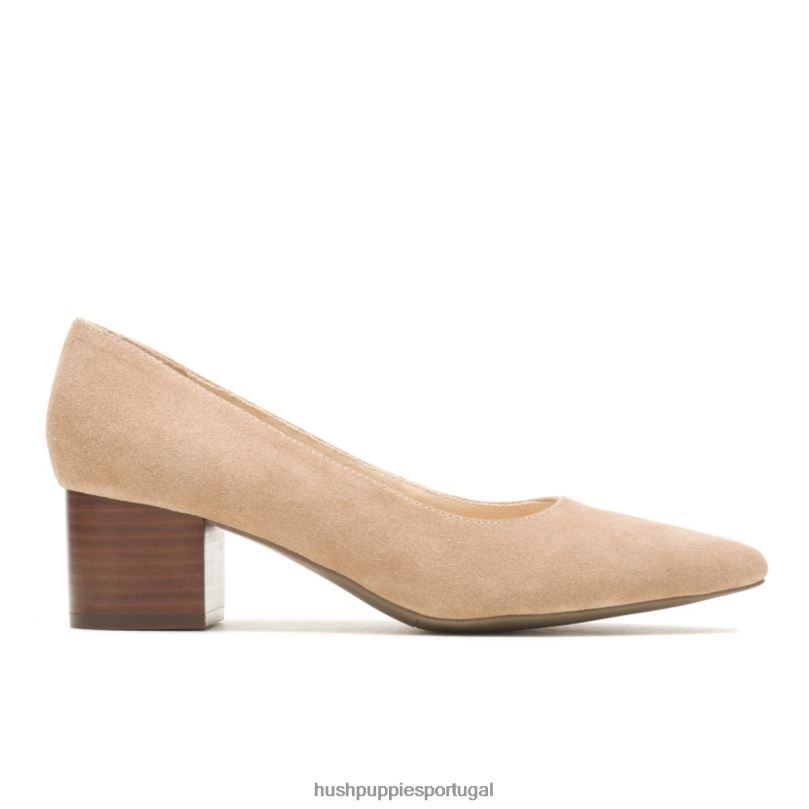 bomba de sofi mulheres0NNHR104 Hush Puppies salto nubuck bronzeado