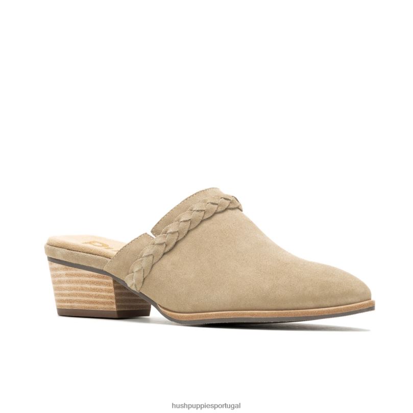 mule trança serra mulheres0NNHR102 Hush Puppies salto taupe