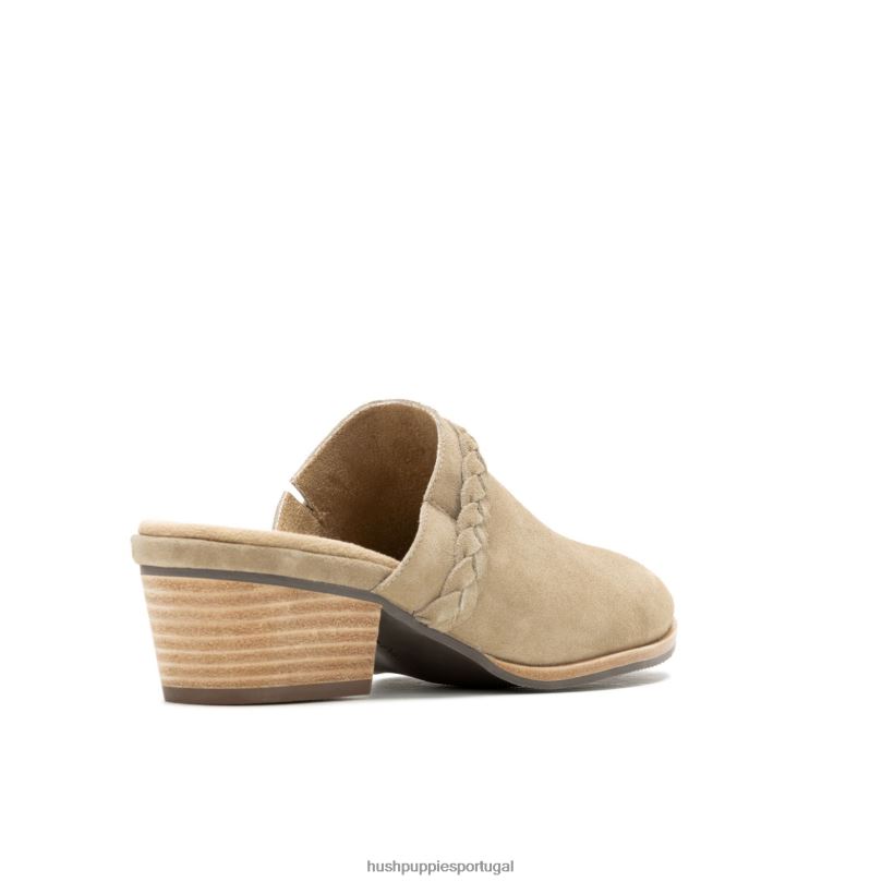 mule trança serra mulheres0NNHR102 Hush Puppies salto taupe