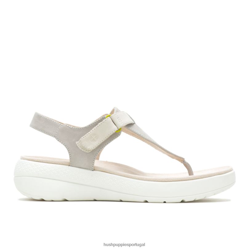 sandália biqueira respirada mulheres0NNHR36 Hush Puppies sandália nobuck cinza legal