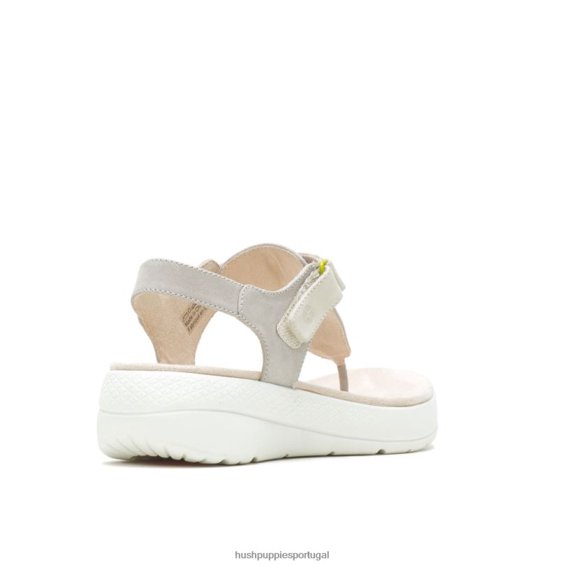 sandália biqueira respirada mulheres0NNHR36 Hush Puppies sandália nobuck cinza legal