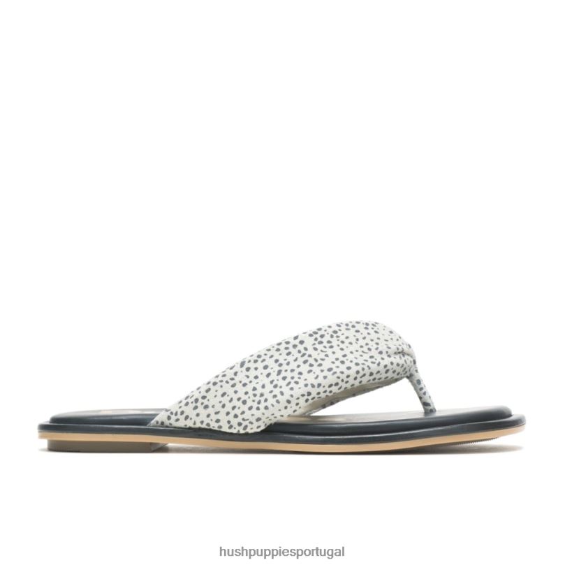 sandália toepost emily mulheres0NNHR17 Hush Puppies sandália camurça leopardo da neve