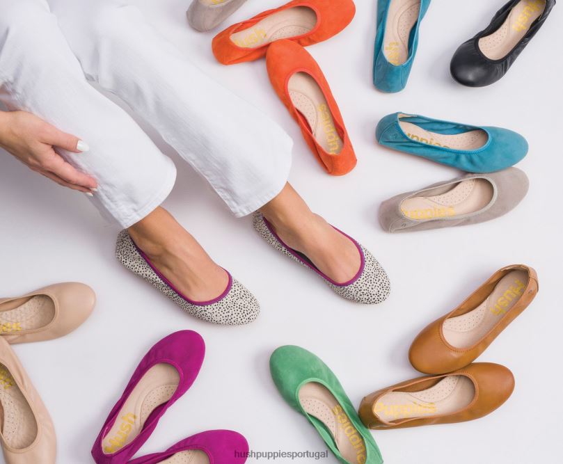 balé casto plano 2 mulheres0NNHR80 Hush Puppies balé plano camurça verde jade