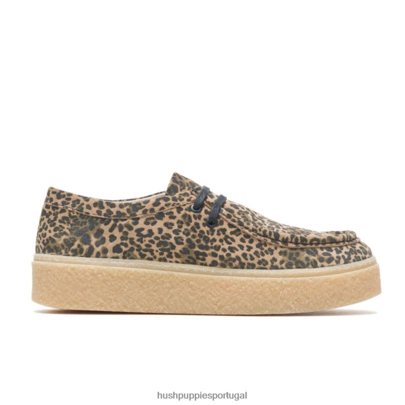 ponte mulheres0NNHR136 Hush Puppies tênis camurça leopardo