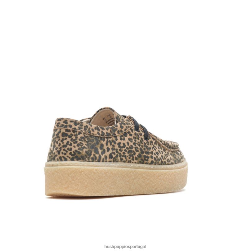 ponte mulheres0NNHR136 Hush Puppies tênis camurça leopardo