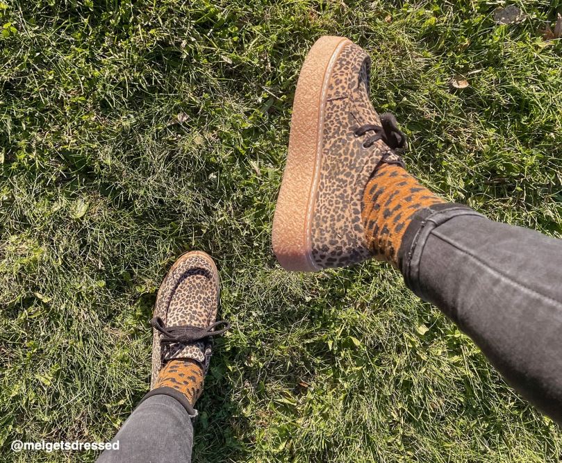 ponte mulheres0NNHR136 Hush Puppies tênis camurça leopardo