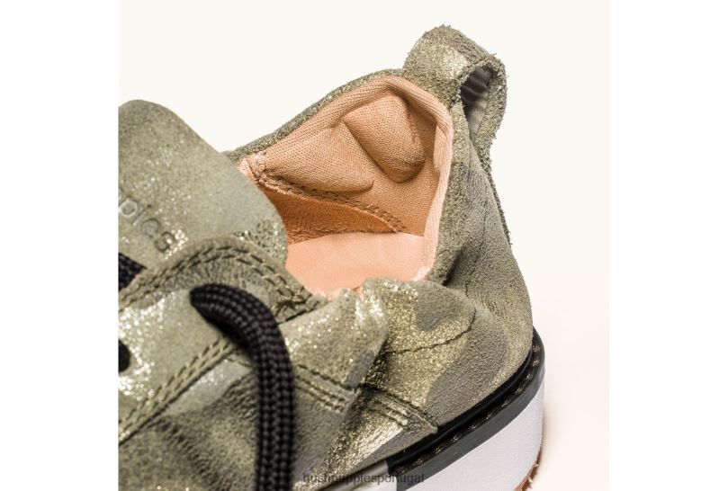 tênis ryann mulheres0NNHR138 Hush Puppies tênis camuflagem camurça metálica