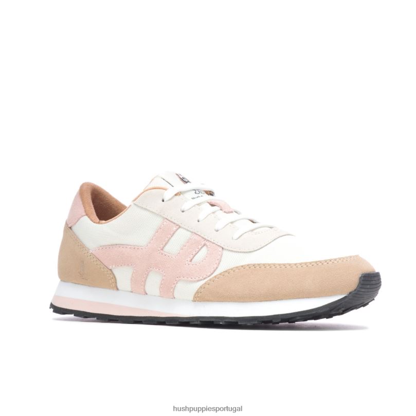 tênis seventy8 mulheres0NNHR121 Hush Puppies tênis camurça blush pálido